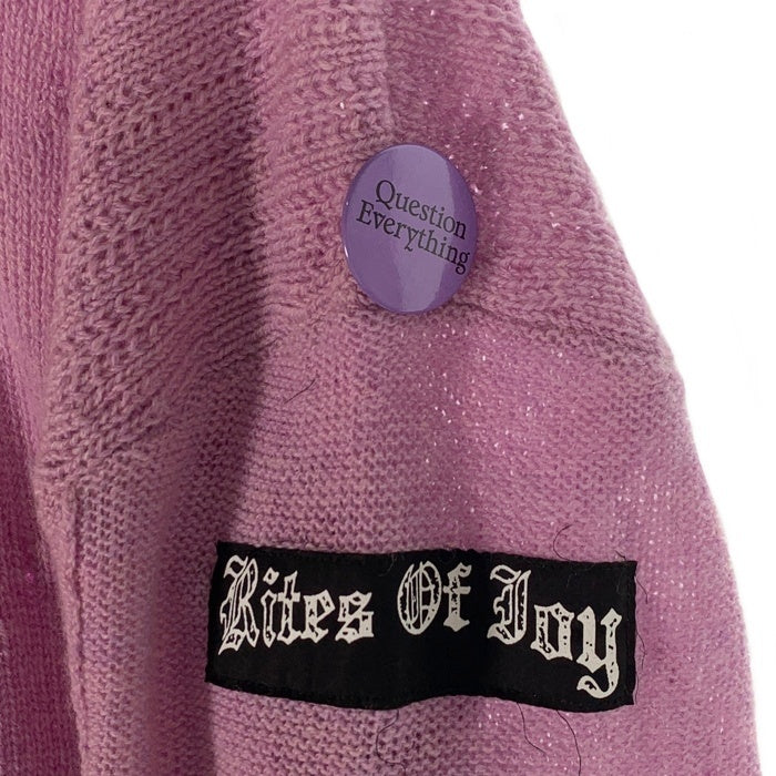 RAF SIMONS ラフシモンズ 21SS Oversized reverse braid relief round nec オーバーサイズ ラウンドネックウールセーター パープル Size S 福生店