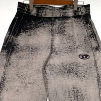 DIESEL ディーゼル P-LEO DEV TROUSERS バーンアウトトラウザー スウェットパンツ コットン ポリエステル グレー やや薄手 A14750 Size L 福生店