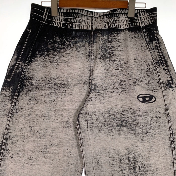 DIESEL ディーゼル P-LEO DEV TROUSERS バーンアウトトラウザー スウェットパンツ コットン ポリエステル グレー やや薄手 A14750 Size L 福生店