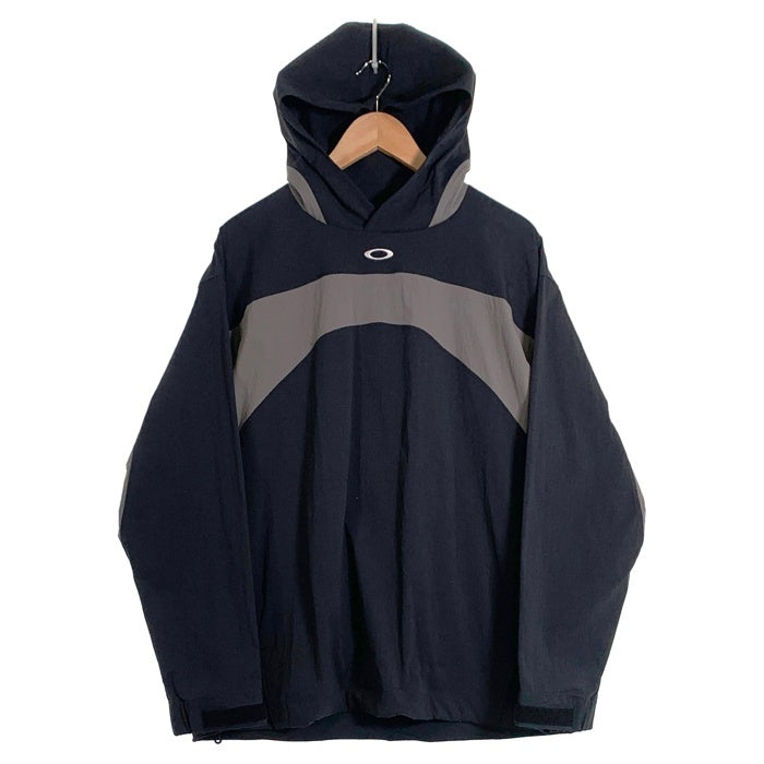 Oakley オークリー Pullover Hoodie Wide プルオーバーフーディー ワイド ウインドブレーカー ジャケット ブラック グレー FOA406949 Size M (JP L) 福生店
