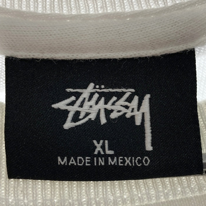 STUSSY ステューシー ホースフォト バックプリントＴシャツ ホワイト sizeXL※襟汚れあり★ 瑞穂店