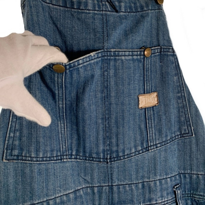CUTRATE カットレイト USED加工 デニムオーバーオール ライトブルー Size L 福生店