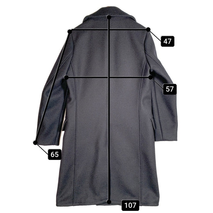 Schott ショット 714US LONG PEA COAT ロングピーコート ネイビー ウール ナイロン Size M 福生店