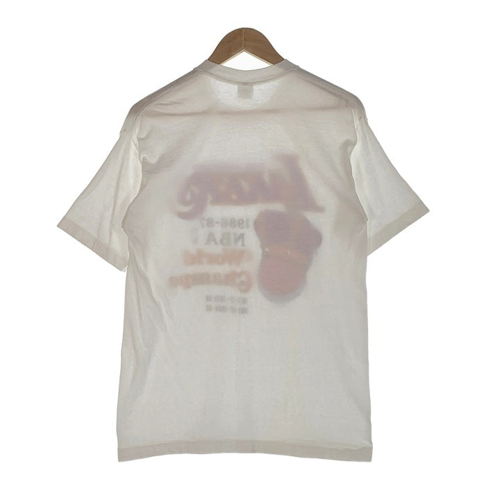 80's NBA ロサンゼルス・レイカーズ 1986-87 World Champs プリントTシャツ ホワイト BELTON Size L 福生店