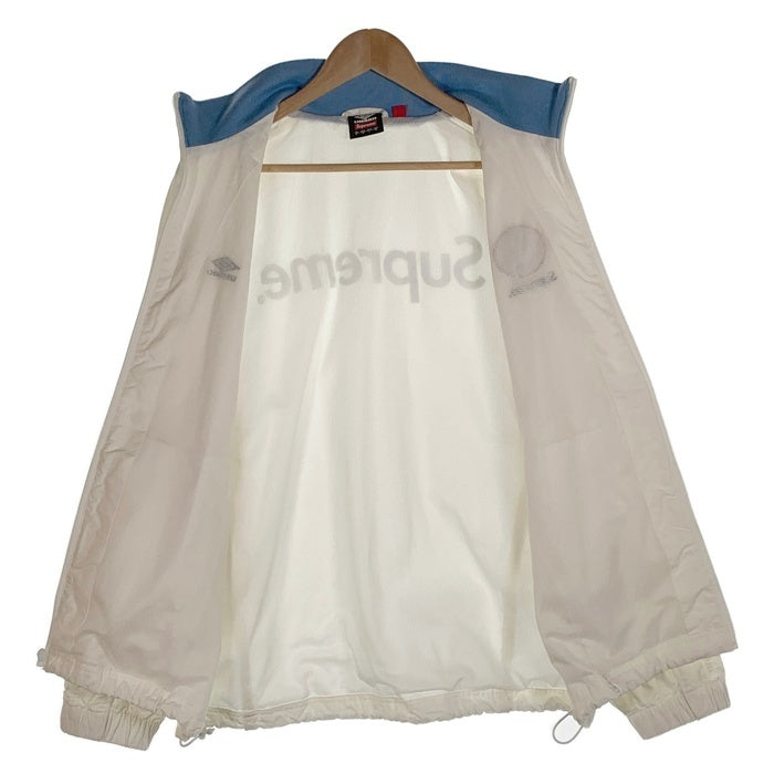 SUPREME シュプリーム 23AW Umbro アンブロ Cotton Ripstop Track Jacket コットンリップストップ トラックジャケット ホワイト Size US M 福生店