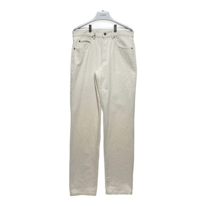 KENZO JEANS ケンゾージーンズ 北斎タグ メタルパッチ ボタンフライ デニムパンツ 生成り size79cm-① 瑞穂店