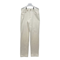 KENZO JEANS ケンゾージーンズ 北斎タグ メタルパッチ ボタンフライ デニムパンツ 生成り size79cm-① 瑞穂店