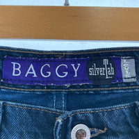 Levi’s リーバイス SilverTab シルバータブ USA製 BAGGY バギー デニムパンツ ネイビー size31 瑞穂店