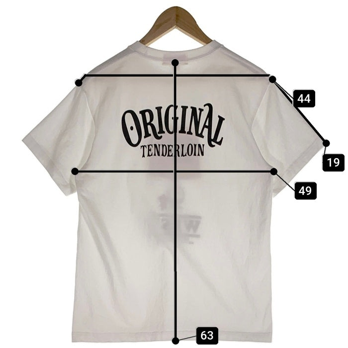 TENDERLOIN テンダーロイン sKetChboOok3 スケッチブック WEST ウエスト T-SHIRT プリントTシャツ ホワイト Size M 福生店