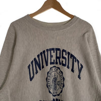 90`s Champion チャンピオン UNIVERSITY VIRGINIA リバースウィーブ プリント クルーネックスウェットトレーナー アッシュグレー Size L-XL 相当 福生店
