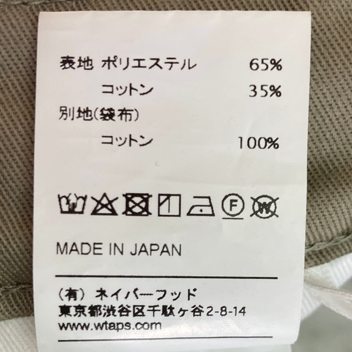 WTAPS ダブルタップス 192WVDT-PTM06 KHAKI TROUSERS. COPO. TWILL トラウザーズ コットン ツイル チノパンツ ベージュ size04 瑞穂店