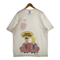 GOD BLESS YOU ゴッドブレスユー EXAMPLE エグザンプル BEAVIS AND BUTT-HEAD ビーバス・アンド・バットヘッド 半袖 Tシャツ ホワイト Size XX-LARGE 福生店