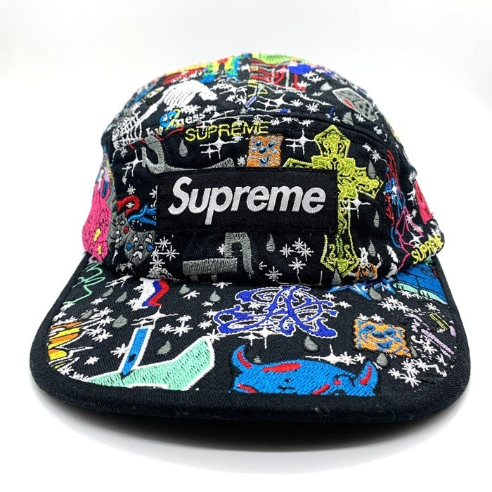 SUPREME シュプリーム 25SS AOI Embroidered Camp Cap キャンプ キャップ ブラック マルチカラー 福生店