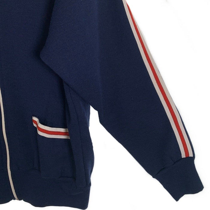 70's Scrambler by Triton スクランブラー ジップアップフーディー パーカー トリコロール ネイビー ポーランド製 Size L 福生店