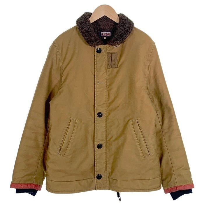 BLUE BLUE ブルー ブルー 裏ボア N-1 デッキジャケット ベージュ Size 3 福生店