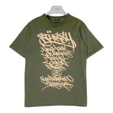 STUSSY ステューシー ワールドツアー Tシャツ カーキ sizeM 瑞穂店