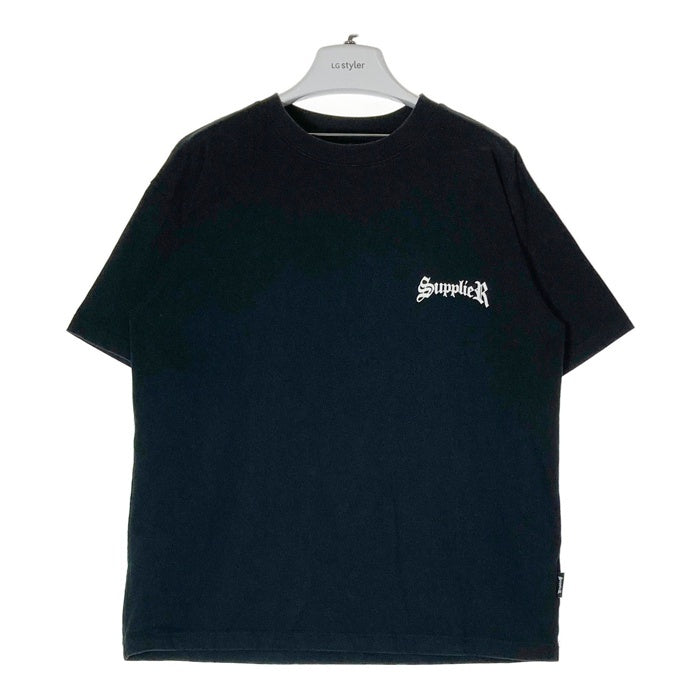 Supplier サプライヤー ストーン×プリント Tシャツ ブラック sizeL 瑞穂店