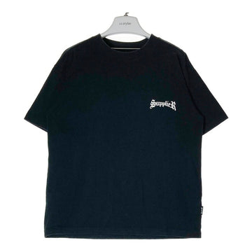 Supplier サプライヤー ストーン×プリント Tシャツ ブラック sizeL 瑞穂店