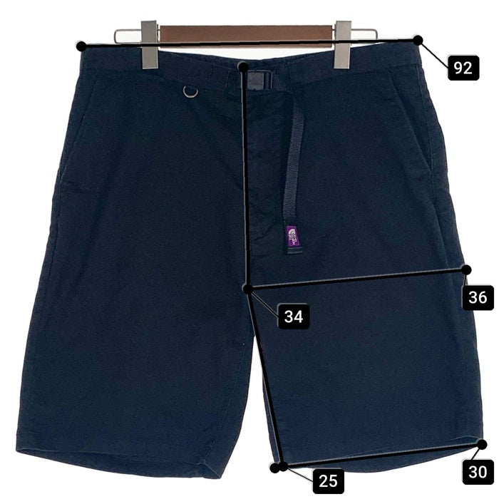 THE NORTH FACE PURPLE LABEL ノースフェイス パープルレーベル Stretch Twill Shorts ストレッチ ツイル ショーツ ショートパンツ ブラック NT4001N Size 36 福生店