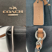 COACH コーチ F57487 ミニクリスティー キャリーオール  2wayショルダーバッグ ブラック 瑞穂店