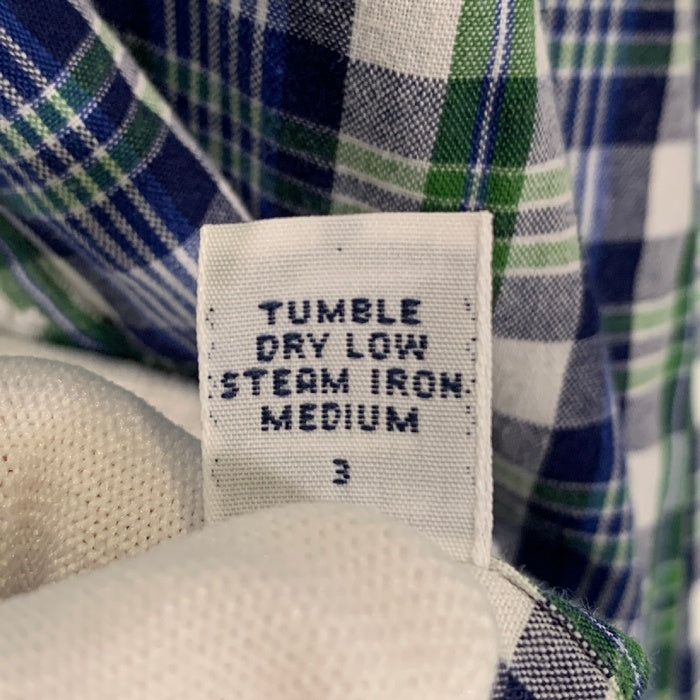 Ralph Lauren ラルフローレン BLAIRE ボタンダウン 半袖チェックシャツ ブルー Size M 福生店