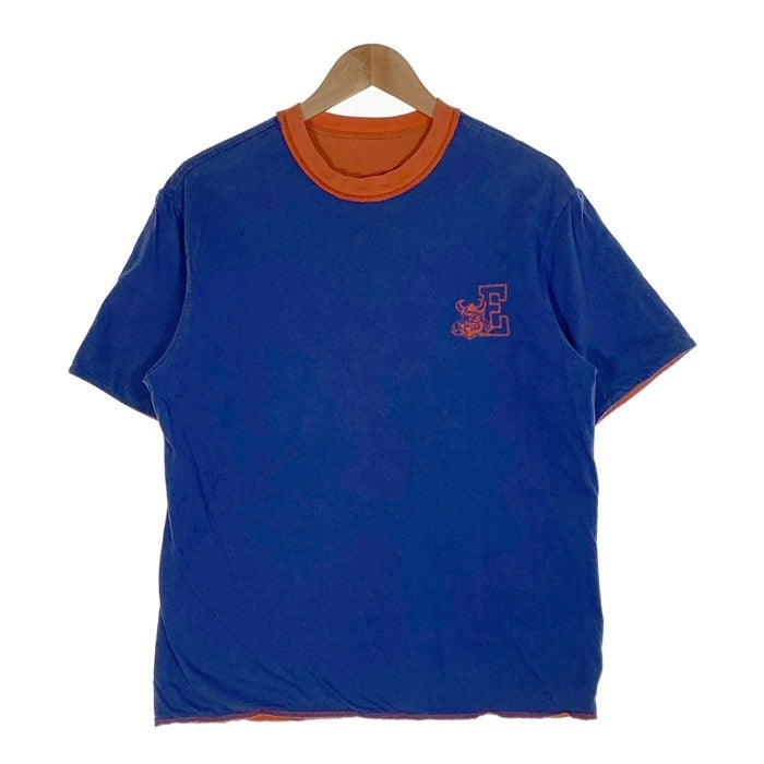 EASTPORT VIKINGS リバーシブル ダブルフェイス Tシャツ オレンジ ブルー Size M-L 相当 福生店