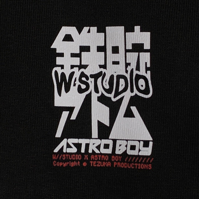 W STUDIO ダブルスタジオ ASTRO BOY アストロボーイ T-SHIRT ASTRO BOY PINK BOOTS 鉄腕アトム プリントTシャツ ブラック Size L 福生店