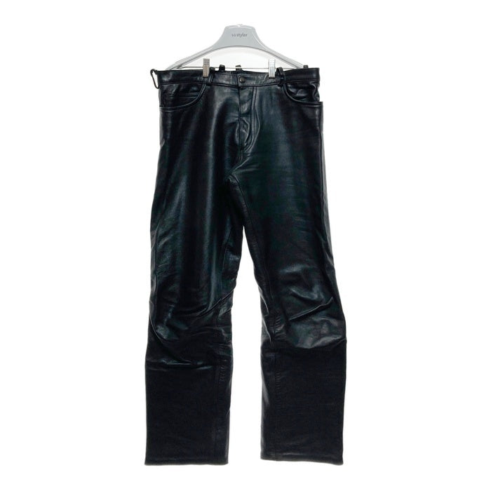 BRANDED GARMENTS ブランデッドガーメンツ レザーパンツ ストレート ブラック Size 34 瑞穂店