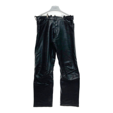 BRANDED GARMENTS ブランデッドガーメンツ レザーパンツ ストレート ブラック Size 34 瑞穂店