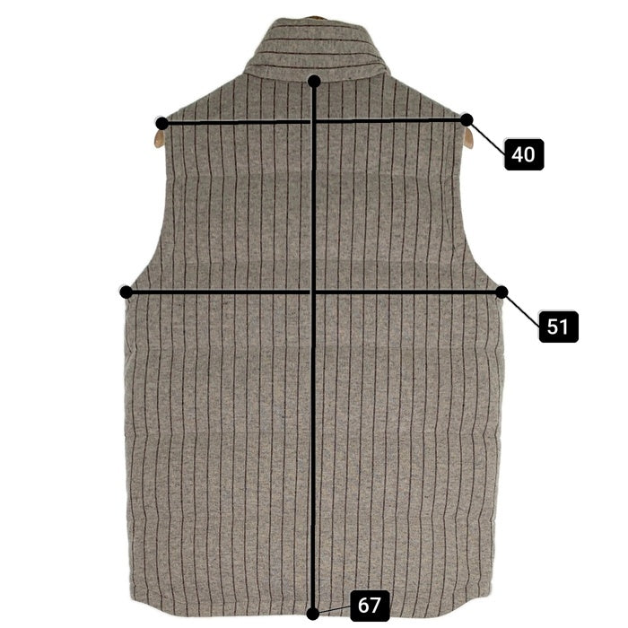 Patagonia パタゴニア Quilt Again Vest キルトアゲインダウンベスト ストライプ グレー 20290FA12 Size S 福生店