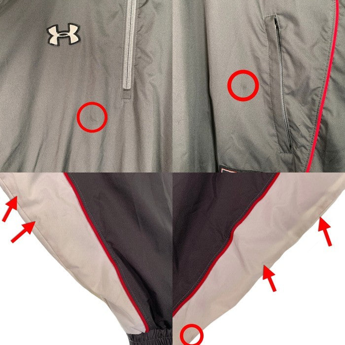 UNDER ARMOUR アンダーアーマー ハーフジップ プルオーバージャケット グレー Size M 相当 福生店