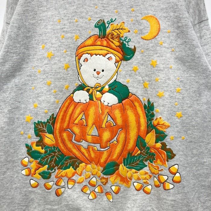 MBC USA製 ハロウィンプリント スウェットトレーナー グレー sizeL 瑞穂店