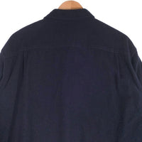 ST.JOHN’S BAY セントジョンズベイ フランネルシャツ プレーン ネイビー Size M 福生店