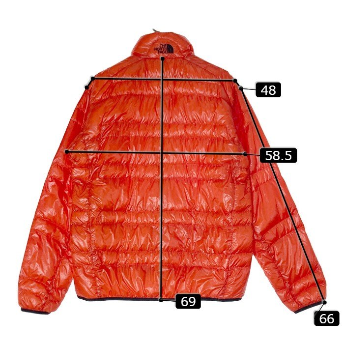 THE NORTH FACE ノースフェイス ND18174 LIGHT HEAT JACKET ライト ヒート ダウン ジャケット オレンジ sizeXL 瑞穂店