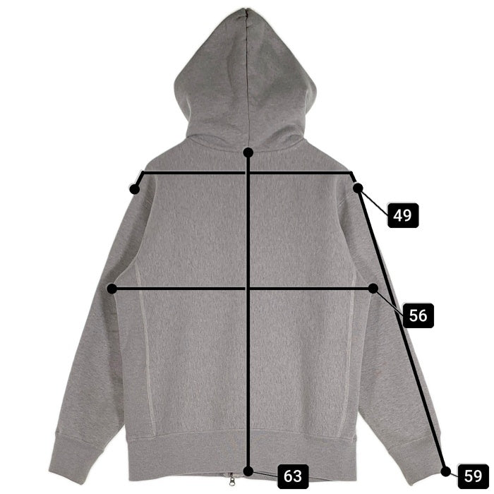 Champion チャンピオン REVERSE WEAVE リバースウィーブ (GORE) WINDSTOPPER ゴア ウィンドストッパー ジップアップ フーディー パーカー グレー GORE-TEX ゴアテックス Size L 福生店