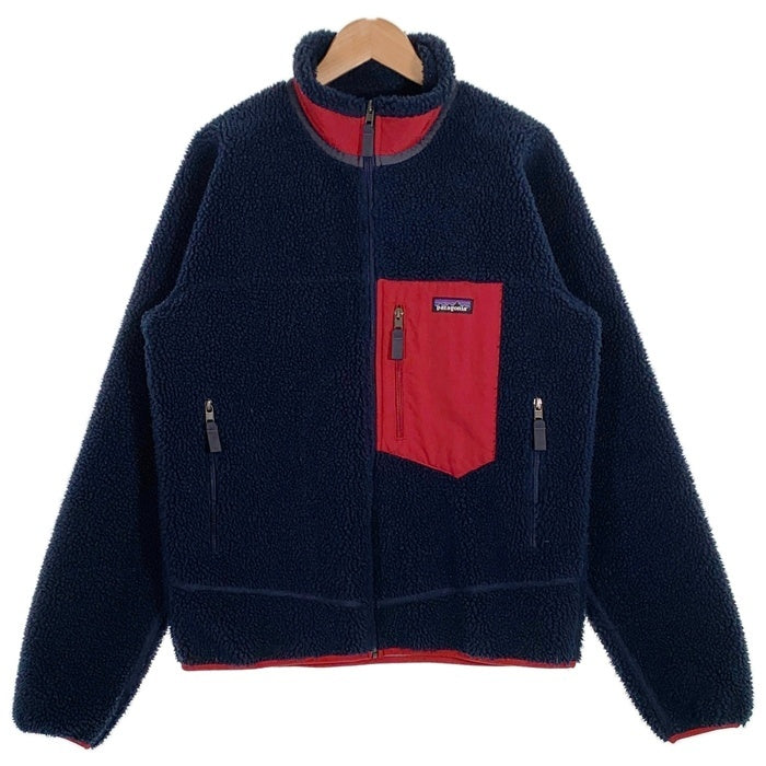 Patagonia パタゴニア Men's Classic Retro-X Jacket メンズ クラシック レトロ X ジャケット フリースジャケット ネイビー レッド 23056 Size M 福生店