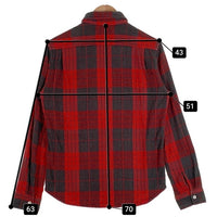 FIVE BROTHER ファイブブラザー チェック 長袖 フランネル シャツ レッド Size M 福生店