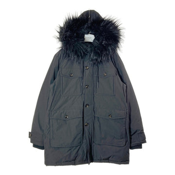 DIESEL ディーゼル W-JORGY ファー付き 中綿 モッズコート ブラック size48 瑞穂店