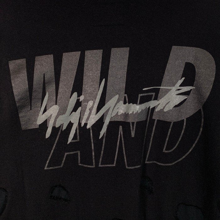 WIND AND SEA ウィンダンシー 22SS WILDSIDE ワイルドサイド ヨウジヤマモト Damage Cutting Sweat Shirt ダメージカッティングスウェットシャツ トレーナー ブラック Size 5 福生店