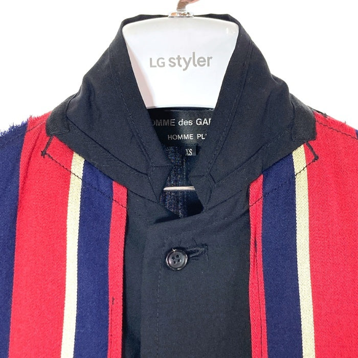 COMME des GARCONS HOMME PLUS コムデギャルソンオムプリュス AD2009 PE-J021 パッチワーク テーラードジャケット ブラック sizeXS 瑞穂店