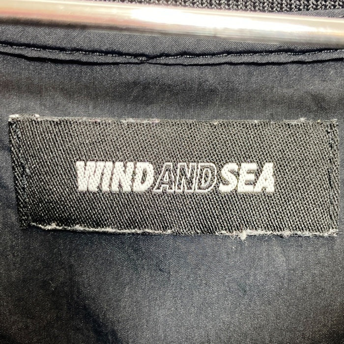WIND AND SEA ウィンダンシー ナイロン ショートスリーブ プルオーバートップ ブラック WDS-O-SSD-24-Q4-TP-03 Size XL 瑞穂店