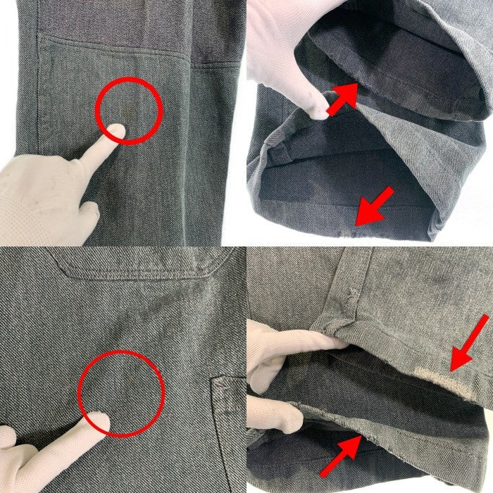 50`s 60`s スイス軍 実物 前期 Denim Work Pants デニム ワーク パンツ グレー Size 80 福生店