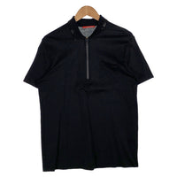 PRADA SPORT プラダスポーツ ハーフジップ コットン ポロシャツ ブラック SJM581 Size M 福生店