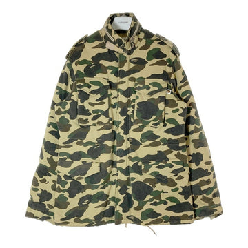 A BATHING APE アベイシングエイプ 初期 M65 BAPE 1st CAMO スウェット素材 フィールドジャケット カモフラ sizeL 瑞穂店