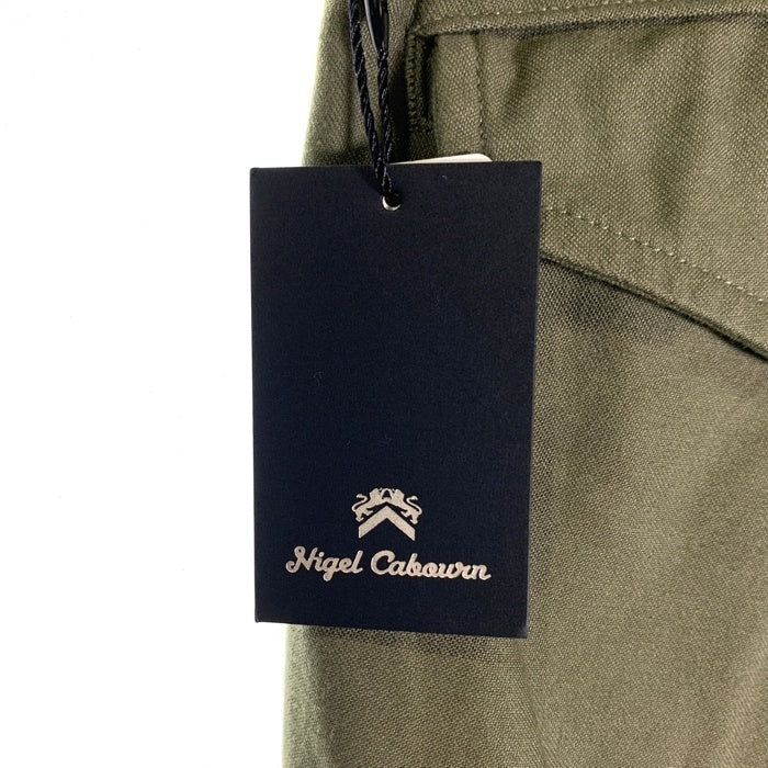 NIGEL CABOURN ナイジェルケーボン アーミーカーゴショート ショートパンツ バックサテン ダークグリーン 8050-00-51012-1-3 Size 34 福生店