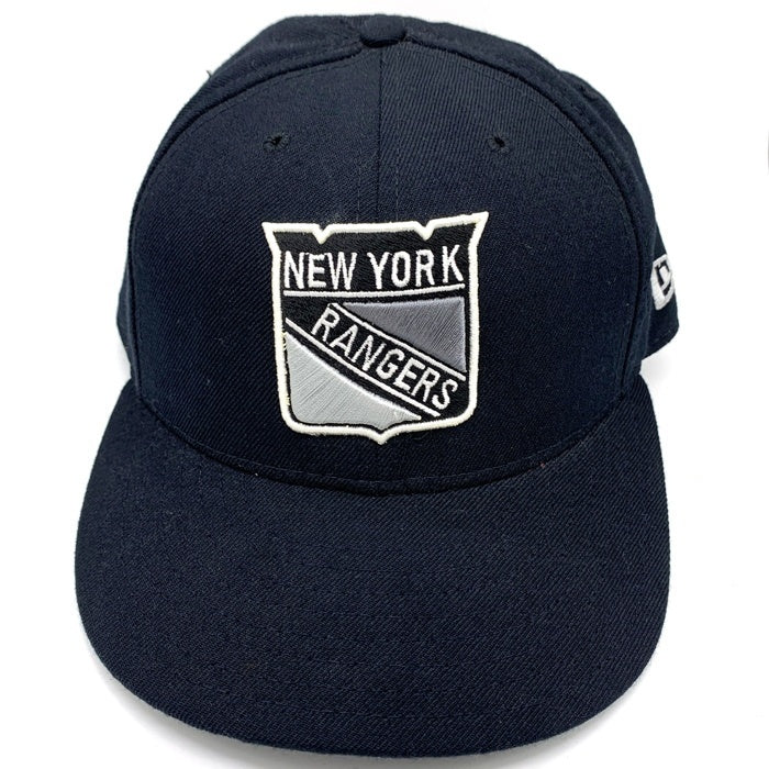 90's New Era ニューエラ 59FIFTY NHL ニューヨーク・レンジャーズ ウールベースボールキャップ ブラック USA製 Size 71/4 (57.7cm) 福生店