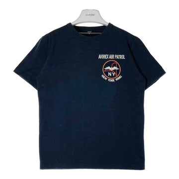 AVIREX アヴィレックス EMBROIDERY 背面刺繍 AIRPATROL Tシャツ ネイビー sizeM 瑞穂店