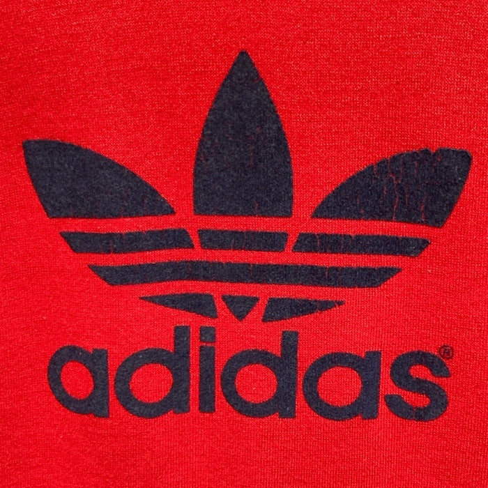 adidas アディダス USA製 パーカー トレフォイル ロゴ 80s レッド sizeS 瑞穂店