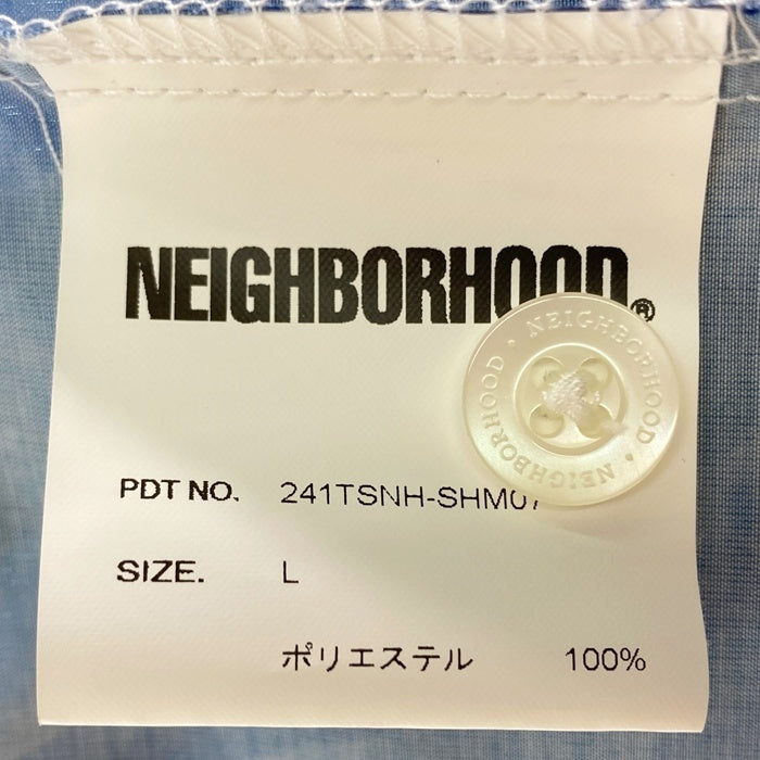 NEIGHBORHOOD ネイバーフッド 24SS 241TSNH-SHM07 PALM TREE HAWAIIAN SHIRT SS ホワイト×ブルー sizeL 瑞穂店