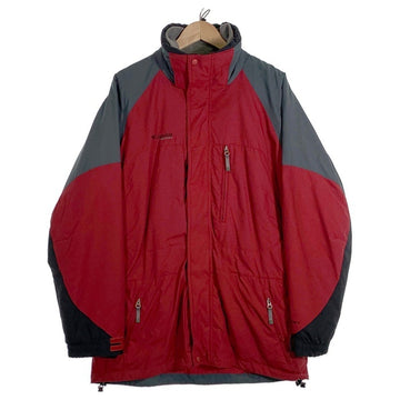 Columbia コロンビア VERTEX ナイロンジャケット フリースライナー レッド グレー F4MO2288 Size L 福生店